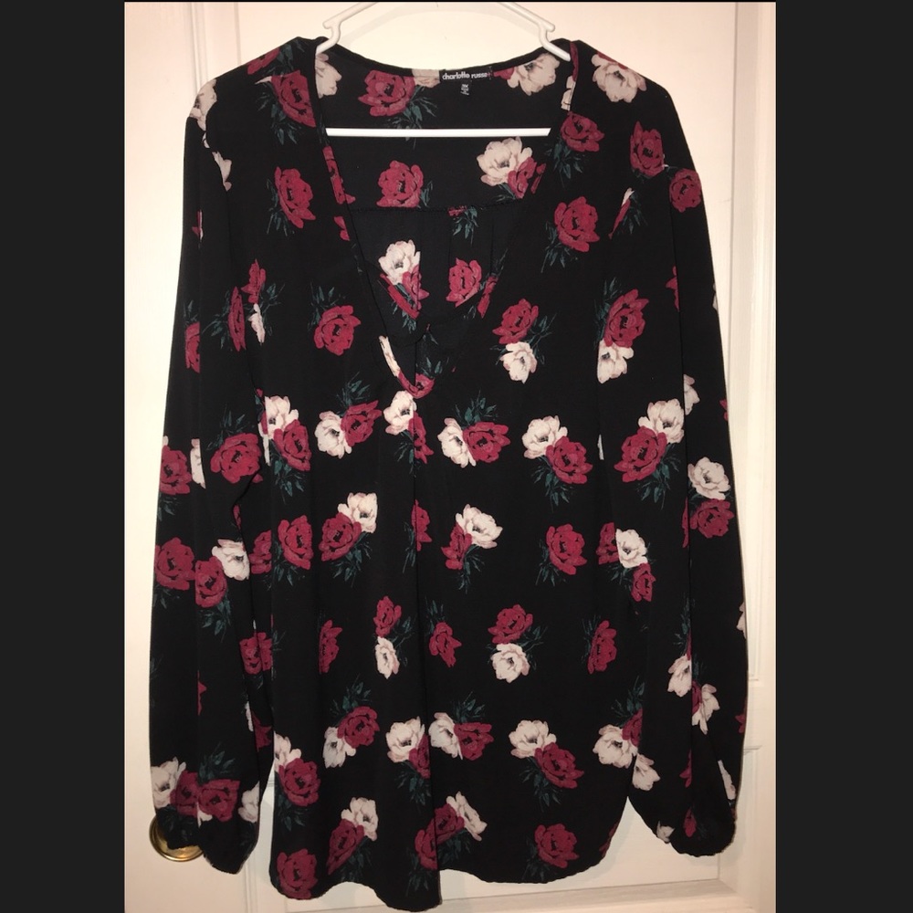 Charlotte Ruse Blouse worm and washed once